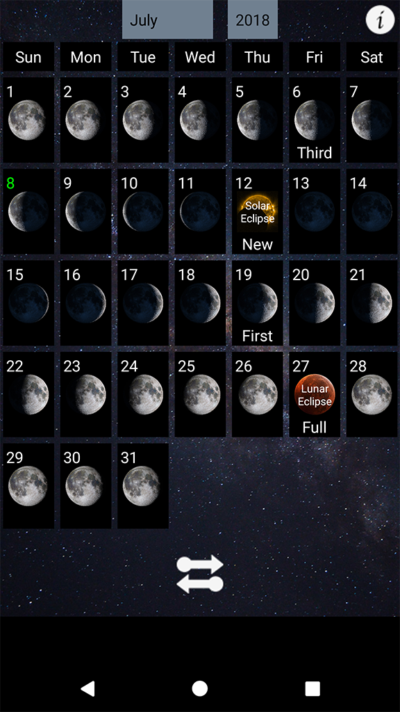Lunar Phase Moon Phases Calendar & Eclipse Tracker for Android Rare