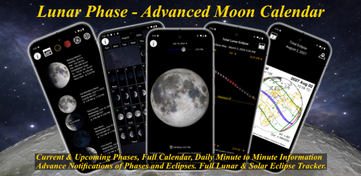Moon Phases Dynamic Widget for Android OS Devices