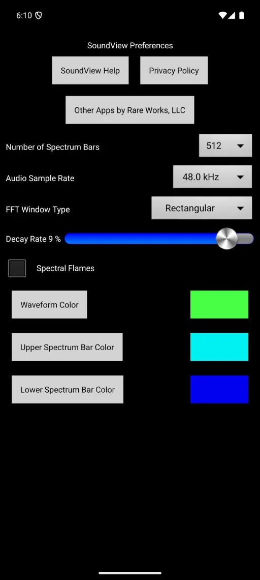 Audio Spectrum Analyzer Android
